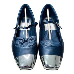 Dolce Vita Reyes Cap Toe Black Slip-On Flats Women’s 9M NIB MSRP $125